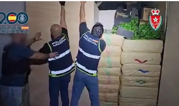 هجوم غير مسبوق على مهربي الحشيش بميناء الجزيرة الخضراء: 20 طناً مخبأة بين الفلفل المغربي