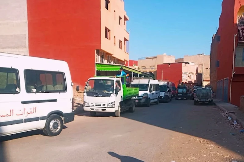 حملة أمنية ببني ملال لتطهير الشوارع من باعة الوقود العشوائي