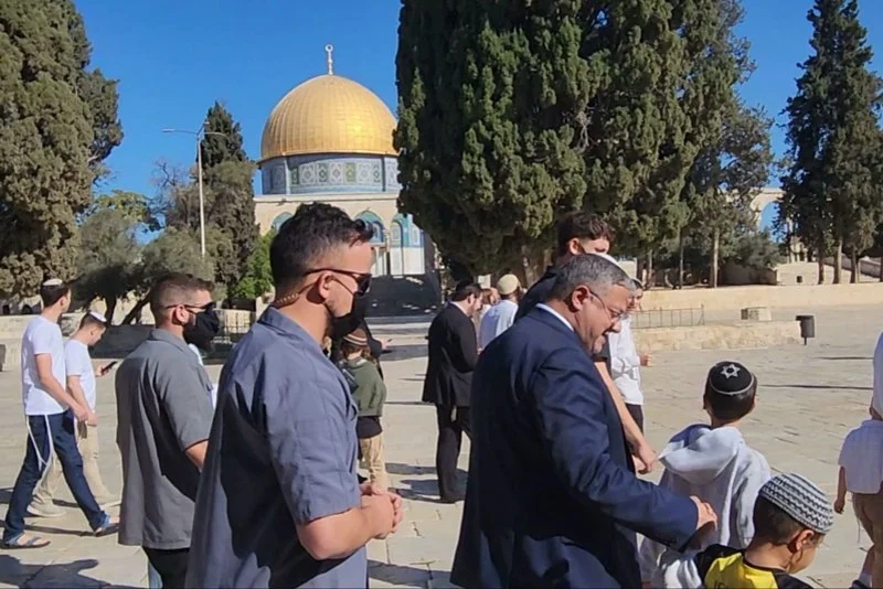 اقتحام إسرائيلي للمسجد الأقصى بقيادة وزير الأمن القومي