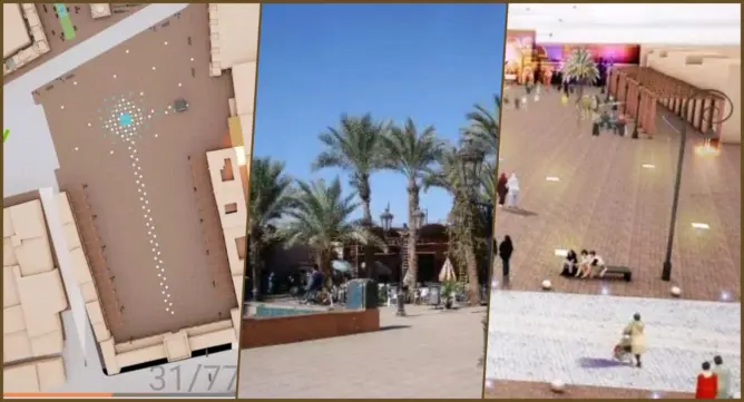 نافورة ساحة “القزادرية” بمراكش.. مشروع ملكي بـ700 مليون درهم تبخرت ميزانيته