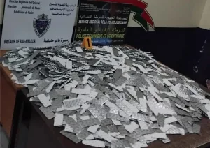 جمارك وشرطة حدود بني أنصار تحبطان تهريب 64 ألف قرص مهلوس بباب مليلية