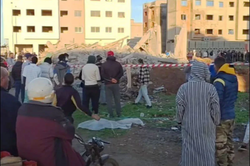 عمالة المحمدية: انهيار مفاجئ لعمارة قيد البناء يستنفر السلطات ببني يخلف
