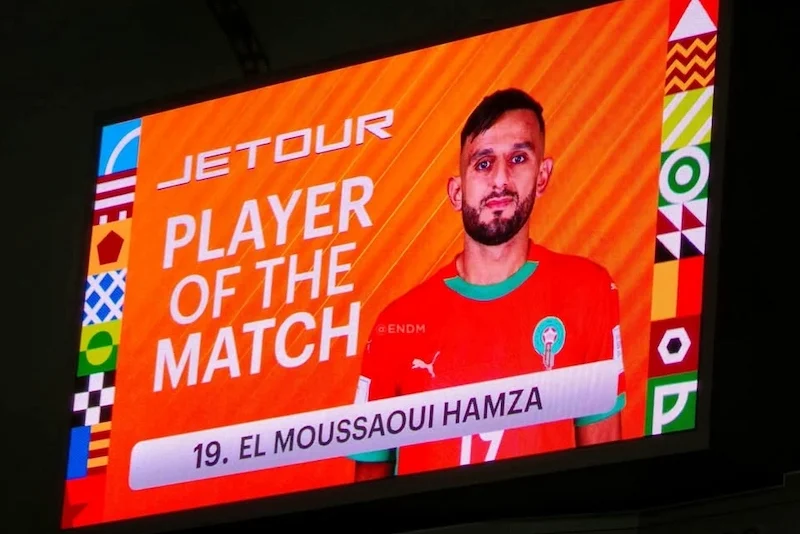 حمزة الموساوي يتوج رجل مباراة نصف نهائي كأس العرب