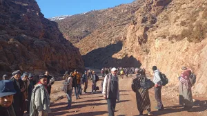 احتجاجات سكان أنركي تتصاعد بسبب العزلة والثلوج تطوق المنطقة لأكثر من شهر