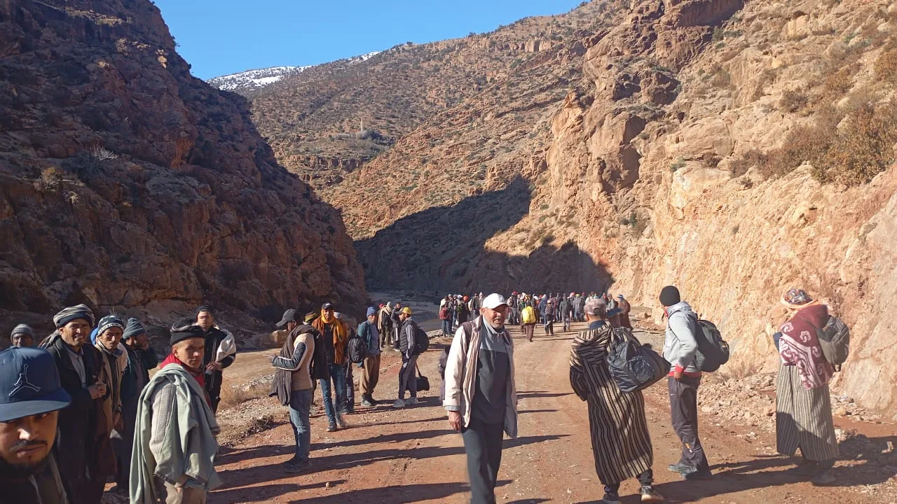 احتجاجات سكان أنركي تتصاعد بسبب العزلة والثلوج تطوق المنطقة لأكثر من شهر