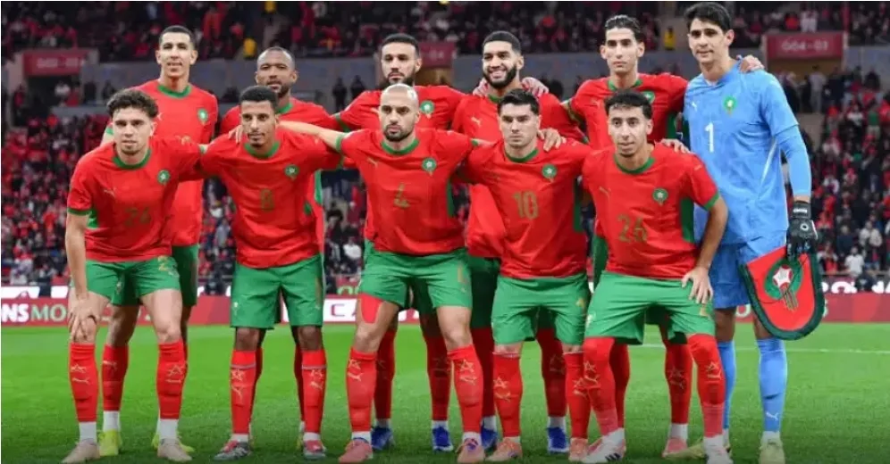 تشكيلة المنتخب الوطني المغربي في مباراة تنزانيا
