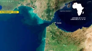 صورة من الفضاء :   شمال المغرب وجنوب إسبانيا يتحولان من الجفاف القاسي لسنوات إلى الخضرة في عام واحد فقط