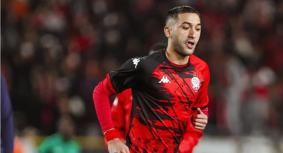 زياش يشعل الجدل في مباراة الوداد ونيروبي ويحتج على تغييره