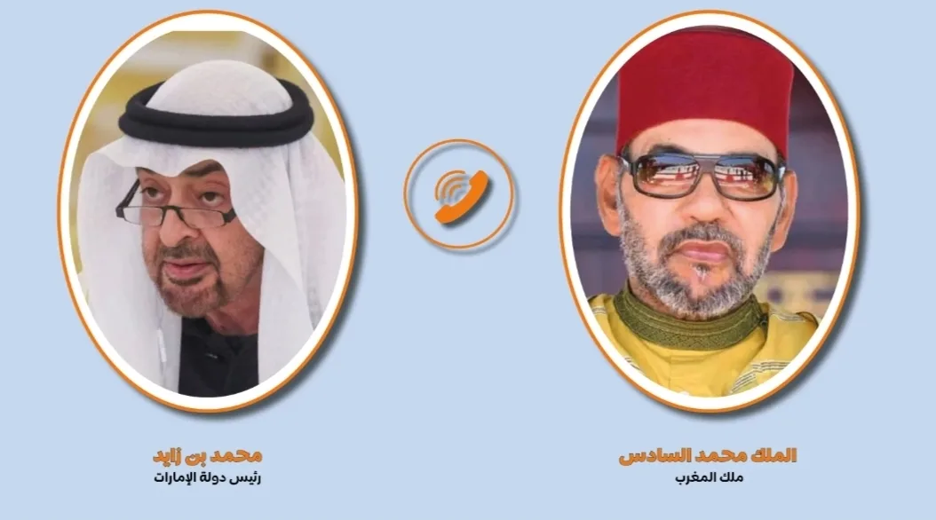 الملك محمد السادس يتصل برئيس الإمارات الشيخ محمد بن زايد ويجدد موقف المملكة الثابت مع دول الخليج
