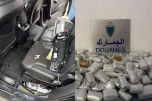 ضربة أمنية مغربية بباب سبتة :      إحباط تهريب أكثر من 50 كيلوغراماً من الحشيش عند الحدود الوهمية