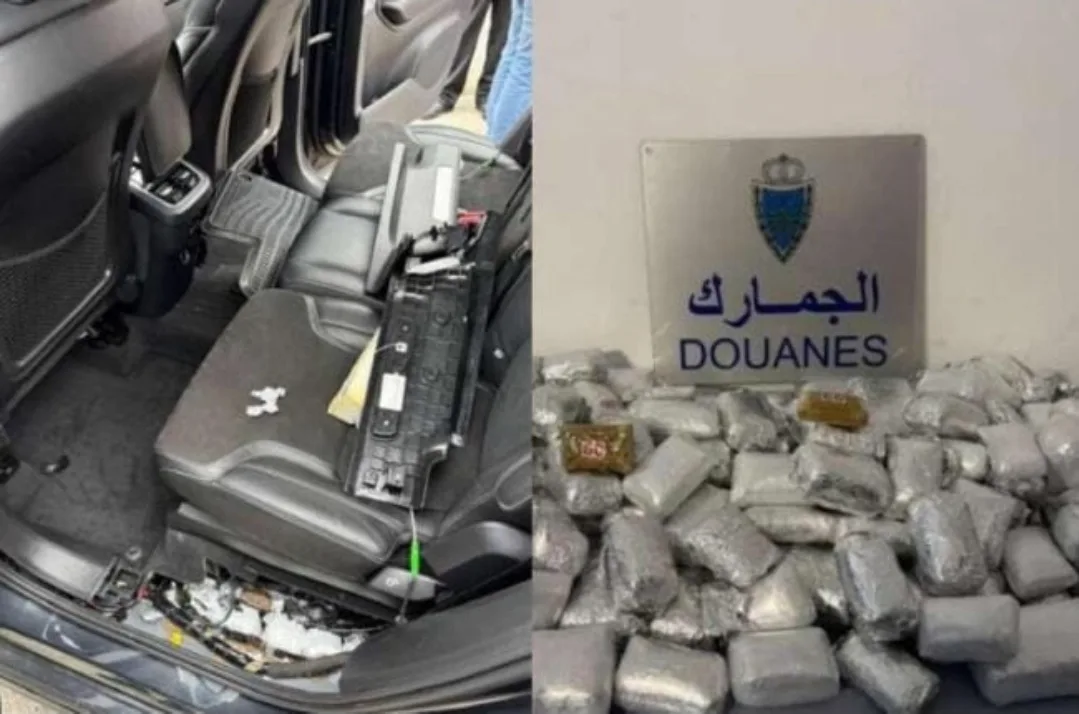 ضربة أمنية مغربية بباب سبتة :      إحباط تهريب أكثر من 50 كيلوغراماً من الحشيش عند الحدود الوهمية