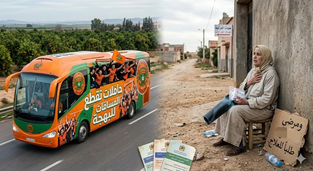 بركان :      حافلات للبهجة ومرضى يقطعون الأنفاس طلبًا للعلاج