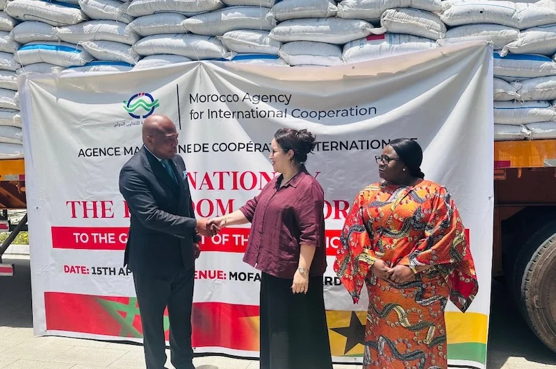 المغرب يقدّم 2000 طن من الأسمدة لغانا لتعزيز الأمن الغذائي ودعم برنامج “أطعم غانا”