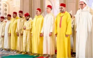 الملك محمد السادس يؤدي صلاة عيد الأضحى بالمشور السعيد بالرباط