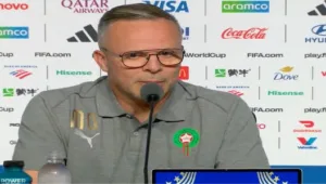 وهبي بعد المباراة المتواضعة أمام هايتي :     لا نخشى أحداً وطموح المغرب هو التتويج بكأس العالم