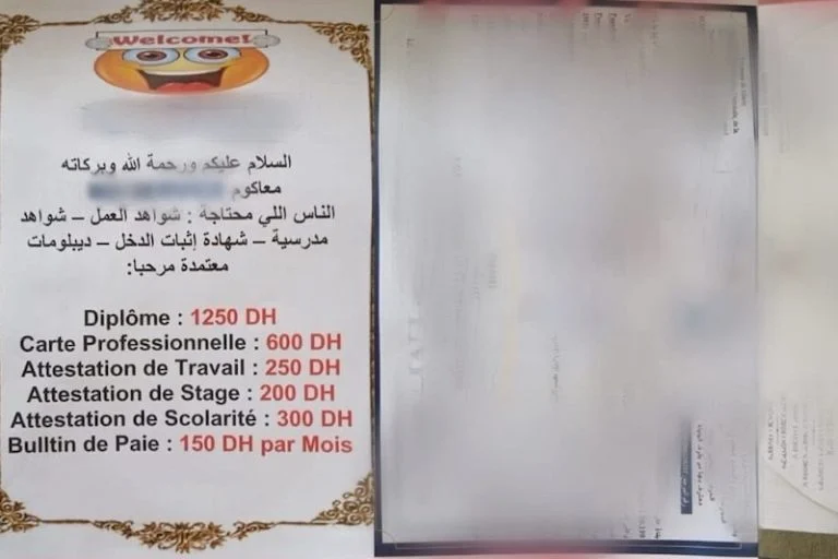 مكناس.. توقيف شاب للاشتباه في تزوير وبيع وثائق وشهادات دراسية