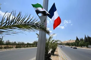 انفجار يهز قلب دمشق وسط زيارة ماكرون الرسمية