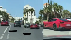 توقيف سائق “فيراري” بطنجة بعد تداول فيديوهات لقيادة استعراضية