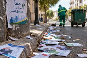 مخلفات الحملات الانتخابية تفتح نقاشاً حول كلفة الدعاية الورقية