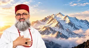 الناظور :    الشيخ كركر يختلي على الجبل ويحول الدين إلى استعراض روحي فوق الثلج على إرتفاع 5 كيلومترات على الأرض