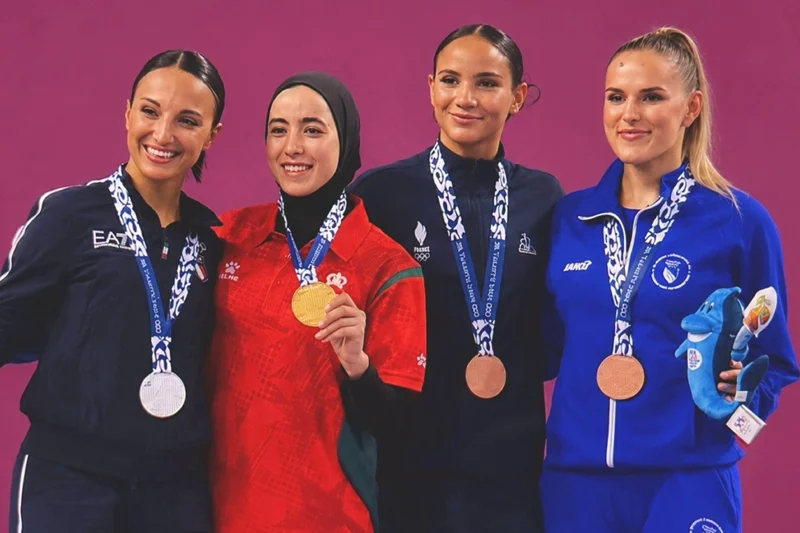 ذهبية مغربية في الكراطي بألعاب البحر الأبيض المتوسط تارانتو 2026