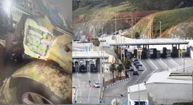 باب سبتة :     الجمارك المغربية تُجهض تهريب 75 كيلوغراما من الحشيش وتُسقط جزائريا في قبضة الأمن !