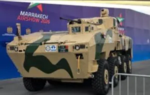 2797  … رقم غامض على مدرعة مغربية الصنع يخطف الأنظار في معرض مراكش للطيران