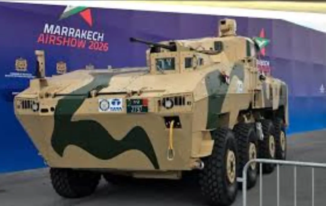2797  … رقم غامض على مدرعة مغربية الصنع يخطف الأنظار في معرض مراكش للطيران