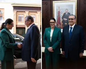 فاطمة الزهراء المنصوري تتسلم رئاسة الحكومة من عزيز أخنوش